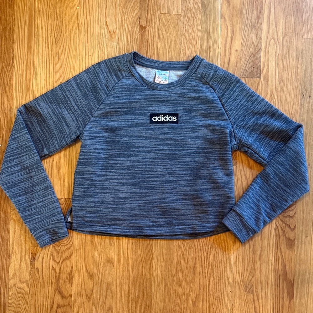 ADIDAS crop crew neck sz S